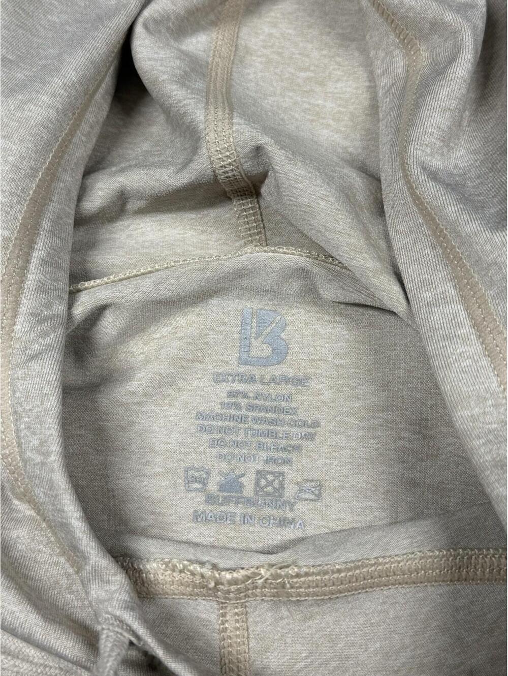 Buff Bunny XL Cream Logo Cropped Hoodie Women's Workout Yoga Fitness Y2K NWOT - Picture 8 of 8